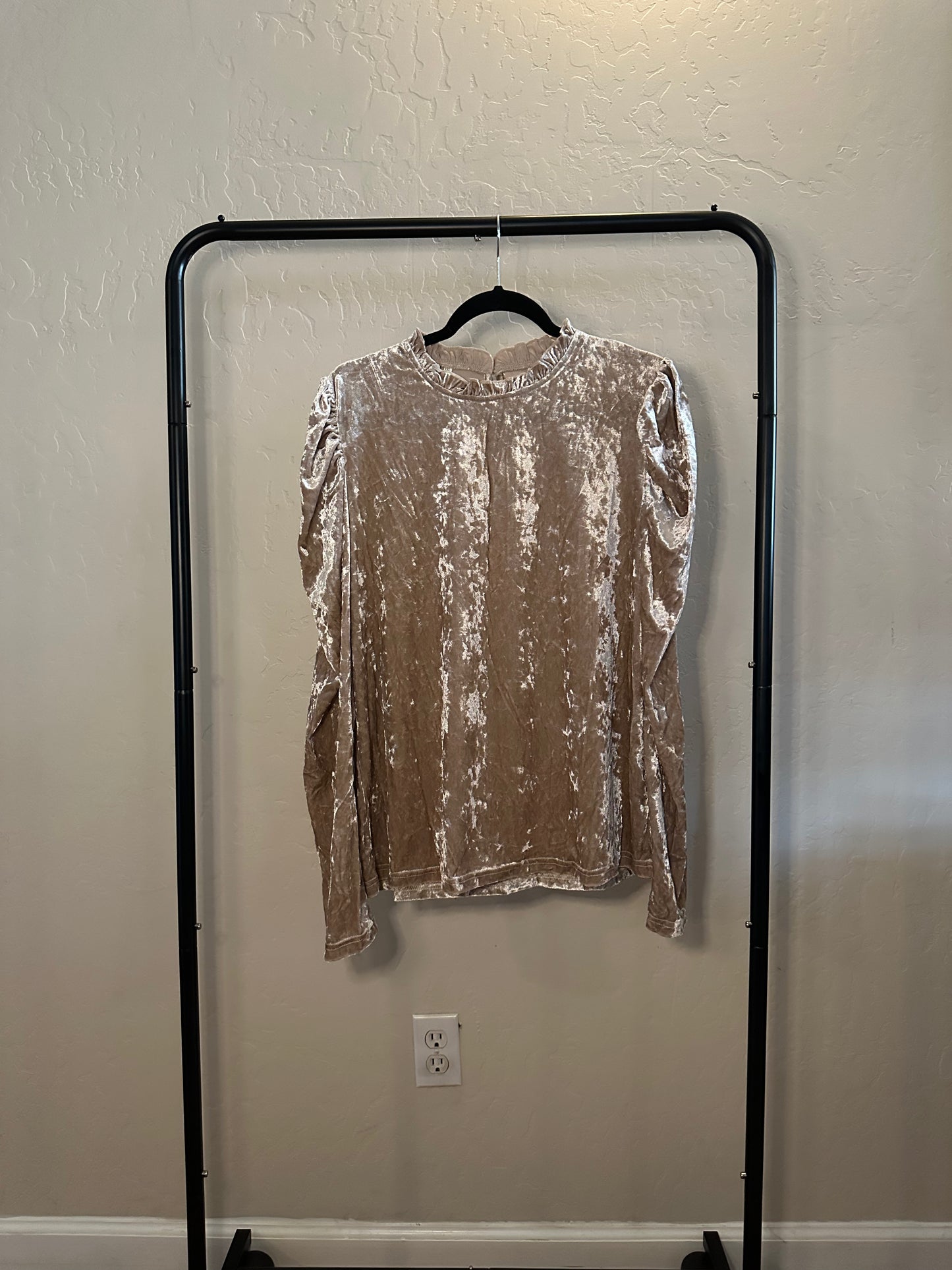 Gilded Velvet Top