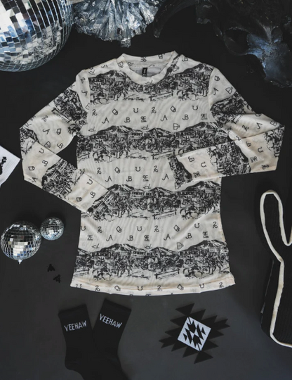 Tombstone Town Mesh Long Sleeve